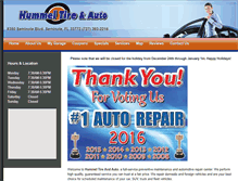 Tablet Screenshot of hummelautorepair.com